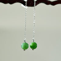 FREEFORM JADE EARRINGS #1451