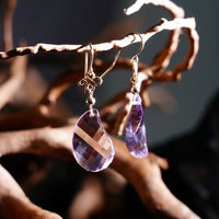 10k Amethyst Earrings #2407