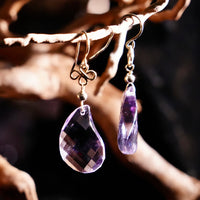 10k Amethyst Earrings #2407