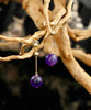 Natural Amethyst Earrings #2408