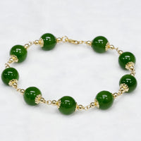 10mm Polar Jade Starry Bracelet #2418