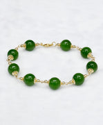 10mm Polar Jade Starry Bracelet #2418