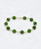 7.5mm Siberian Jade Starry Beaded Bracelet #2420