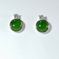 10mm Classic Jade Earrings #1075