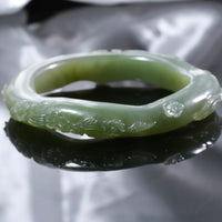 Hetian Jade Bangle 57mm #2449