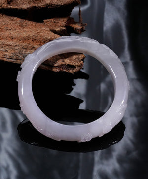 Hetian Jade Bangle 57mm #2450