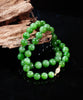 14k 10mm Siberian Jade Beaded Necklace #2452