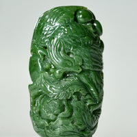 HAND CARVED JADE PHOENIX #1460