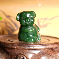 Hand-carved Animal -  Jade Pig 1.5"