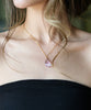 18k Amethyst Teardrop Necklace #10195