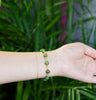 8mm Polar Jade Starry Beaded Bracelet #2466