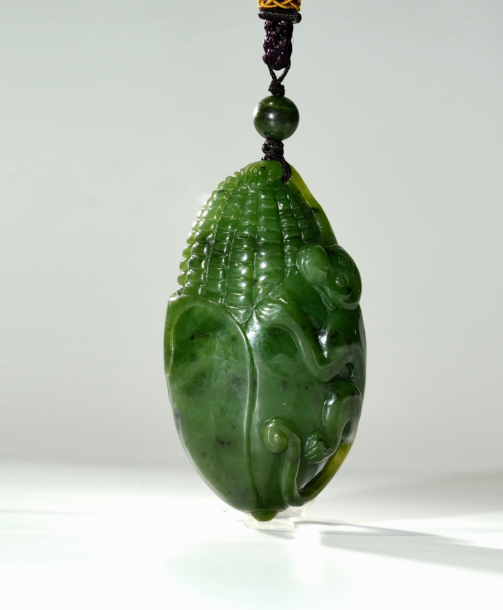 HAND CARVED JADE CORN #1458