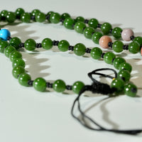 Buddha Elephant Jade Necklace #1415