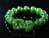 12mm Lucky Pixiu Jade Bracelet #1936