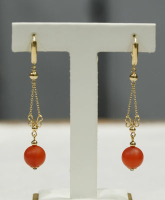 Red Carnelian Earrings #2468