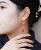 Red Carnelian Earrings #2470