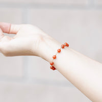 Red Carnelian Starry Bracelet #2473