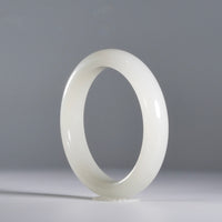 MUTTON FAT JADE BANGLE 57MM#861