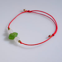 Jade Ruyi Lucky Cord Bracelet #2242