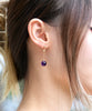 Natural Amethyst Earrings #2408