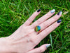 18K Diamond Ammolite Ring #365