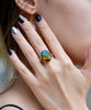 18K Diamond Ammolite Ring #365