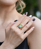 18K Diamond Ammolite Ring #365