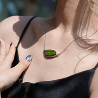 Sterling Silver Ammolite Triplet Pendant #978