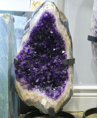 Top Imperial Purple AMETHYST ON METAL BASE 33.54kg #2274