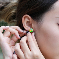 18K AMMOLITE EARRINGS #1907