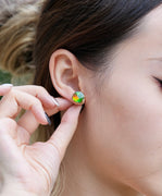 18K AMMOLITE EARRINGS #1907