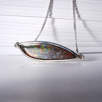 Sterling Silver Ammolite Pendant  #977