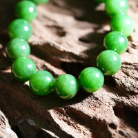 14mm Polar Jade Beaded Bracelet #2315