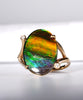 18K Diamond Ammolite Ring #365