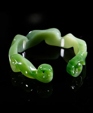 Unique Siberian Jade Bangle 60mm #2482