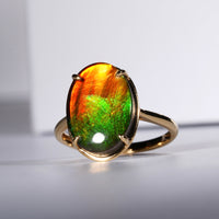 18k Ammolite Ring #903