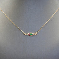 3-Stone Family Bar Necklace #2480