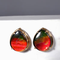 18K AMMOLITE EARRINGS #1765