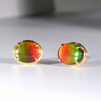 18K Ammolite Earrings #912