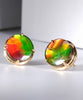 18K AMMOLITE EARRINGS #1907