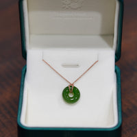 SIBERIAN JADE PI DONUT PENDANT #1706