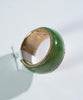 Sz4.5 14k Polar Jade Ring #2501-3