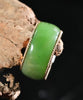 Sz4.5 14k Polar Jade Ring #2501-3