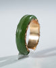 Sz5 14k Polar Jade Ring #2501-4