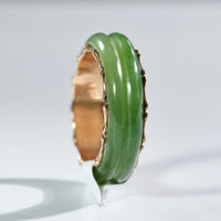 Sz5 14k Polar Jade Ring #2501-4