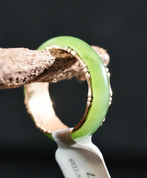 Sz5.5 14k Polar Jade Ring #2501-6