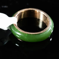 Sz5.5 14k Polar Jade Ring #2501-7