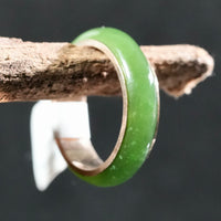 Sz5.5 14k Polar Jade Ring #2501-7