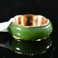 Sz6 14k Polar Jade Ring #2502-8