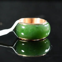 Sz12 14k Polar Jade Ring #2501-12